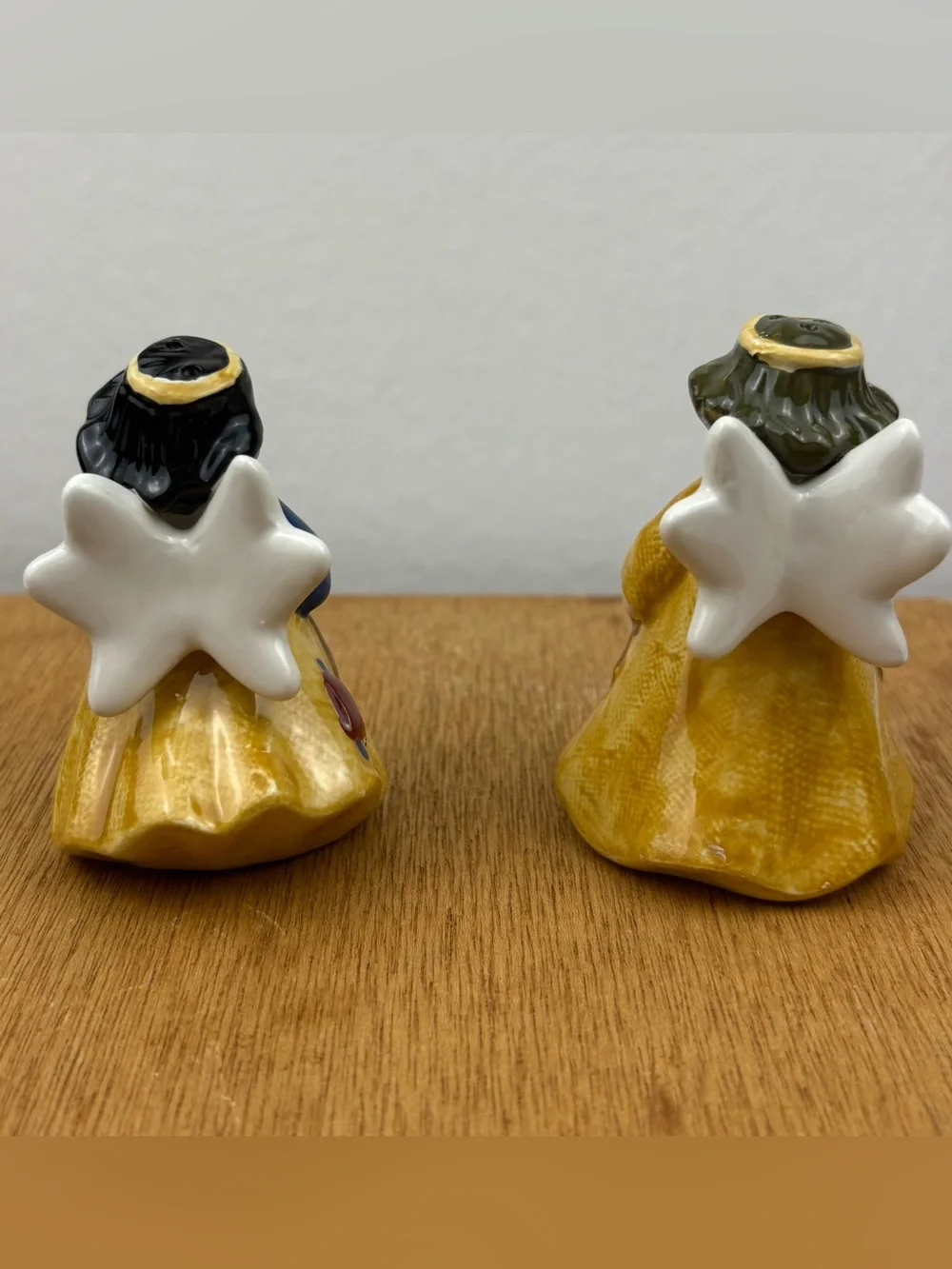 Vintage-style Christmas Angel ceramic salt and pepper shakers